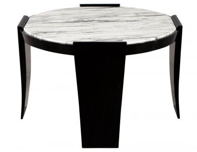 Modern Round Marble Top Foyer Table