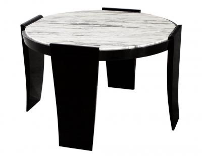 Modern Round Marble Top Foyer Table