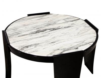Modern Round Marble Top Foyer Table