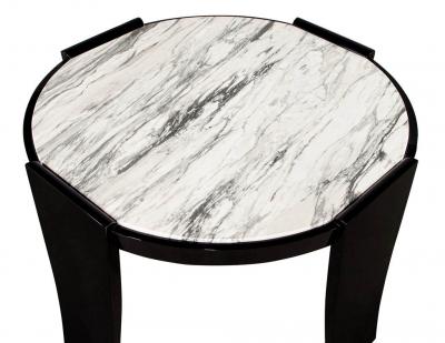 Modern Round Marble Top Foyer Table