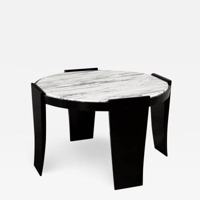 Modern Round Marble Top Foyer Table