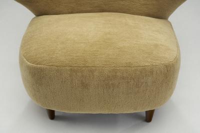 Modern Scandinavian Lounge Chairs with Tapered Feet Scandinavia ca 1950s