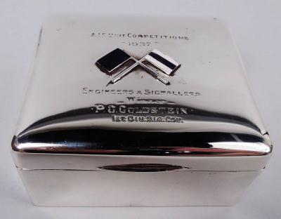 Modern Sterling Silver Box with Australian Imperial Force Association
