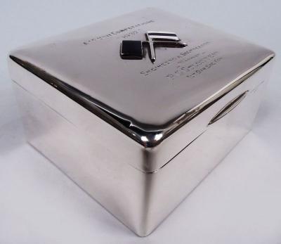 Modern Sterling Silver Box with Australian Imperial Force Association