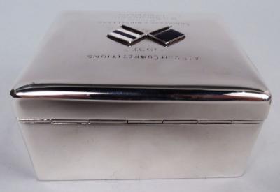 Modern Sterling Silver Box with Australian Imperial Force Association