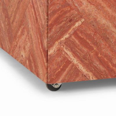 Modern Tessellated Travertine Coffee Table 
