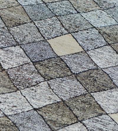 Modern Turkish Deco Inspired Wool Rug