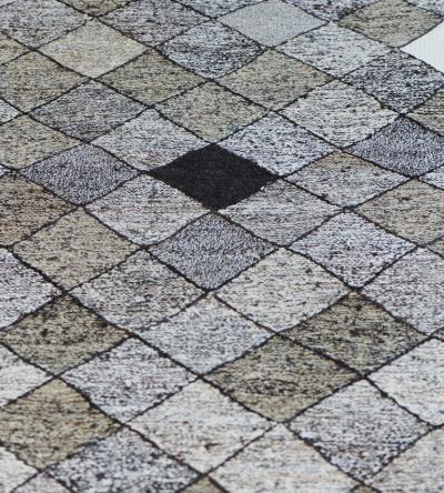 Modern Turkish Deco Inspired Wool Rug