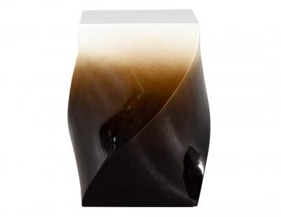 Modern Twist Pedestal Stands in Ombre Lacquered Finish
