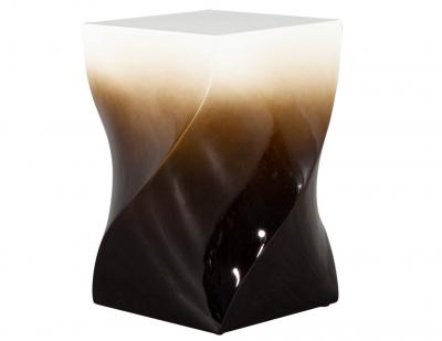 Modern Twist Pedestal Stands in Ombre Lacquered Finish