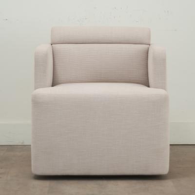 Modern Upholstered Swivel Armchair