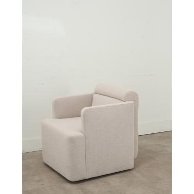 Modern Upholstered Swivel Armchair
