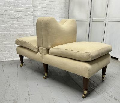 Modern Upholstered Tete a Tete