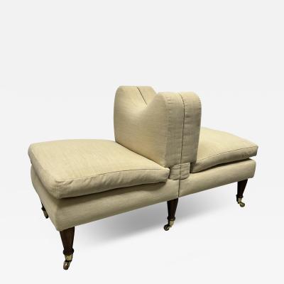 Modern Upholstered Tete a Tete
