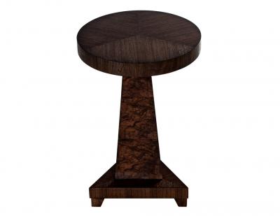 Modern Walnut Accent Drinks Table