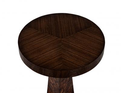 Modern Walnut Accent Drinks Table