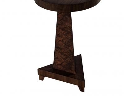 Modern Walnut Accent Drinks Table