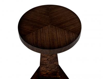Modern Walnut Accent Drinks Table