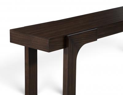 Modern Walnut Console Table