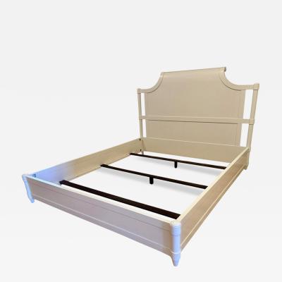 Modern White Lacquer California King Size Bed Bedframe