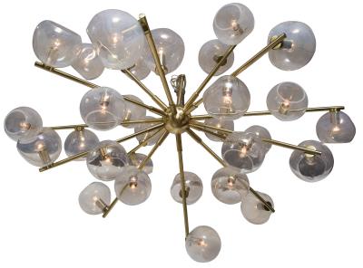 Moderne Iridescent Sputnik Ceiling Fixture Contemporary