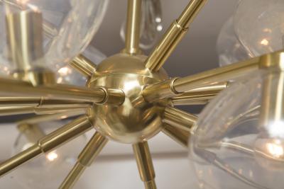 Moderne Iridescent Sputnik Ceiling Fixture Contemporary