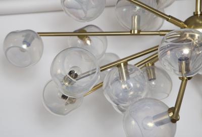 Moderne Iridescent Sputnik Ceiling Fixture Contemporary