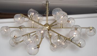 Moderne Iridescent Sputnik Ceiling Fixture Contemporary