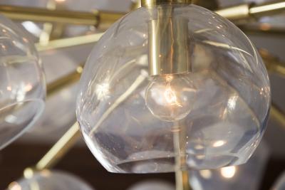 Moderne Iridescent Sputnik Ceiling Fixture Contemporary