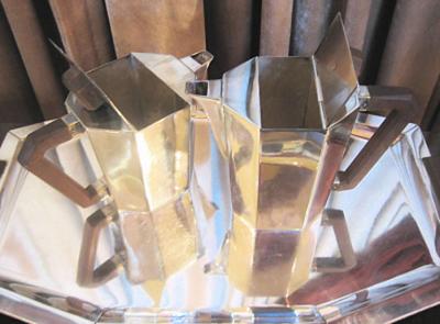 Modernist 1930s French Art Deco Coffee Tea Set