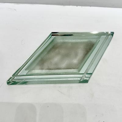 Modernist Acid Etched Glass Vide Poche 