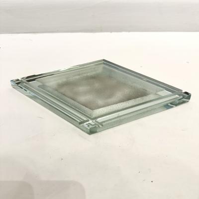 Modernist Acid Etched Glass Vide Poche 