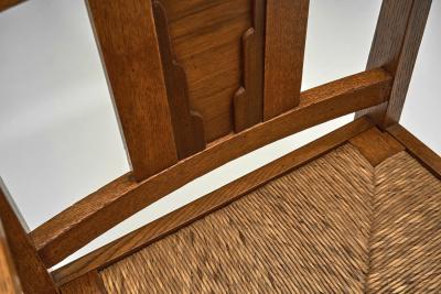 Modernist Armchair with Woven Seat The Netherlands early 20th Century