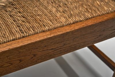 Modernist Armchair with Woven Seat The Netherlands early 20th Century