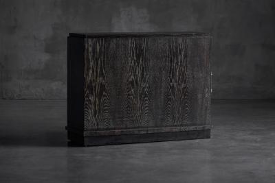Modernist Art Deco Oak Cabinet France 1940s
