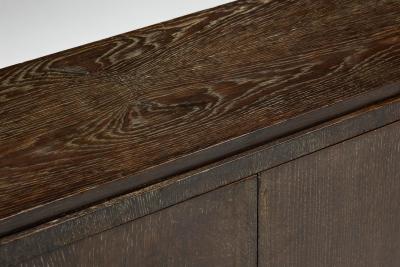 Modernist Art Deco Oak Cabinet France 1940s