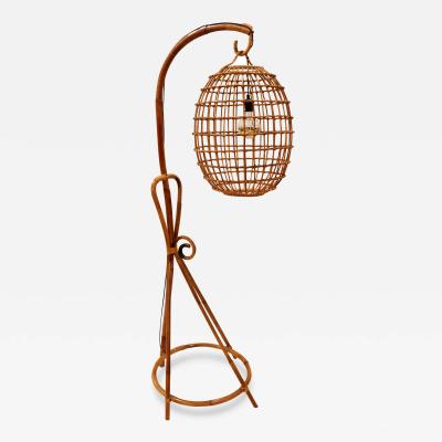 Modernist Bentwood Birdcage Floor Lamp