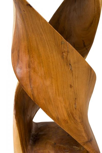 Modernist Carved Wooden Pedestal Table