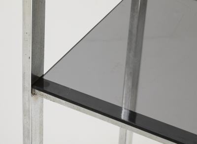 Modernist Chrome and Smoked Glass Etagere 1965 United States