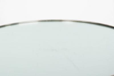 Modernist Chromed and Mirrored Gueridon Side Table