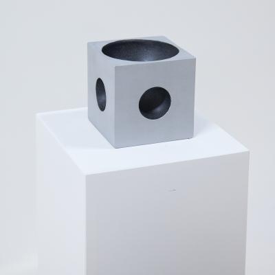 Modernist Cube Sculpture by Artist Lorenzo Burchiellaro