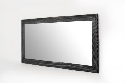 Modernist Limed Oak Rectangular Mirror C 1960s