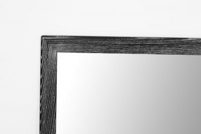 Modernist Limed Oak Rectangular Mirror C 1960s