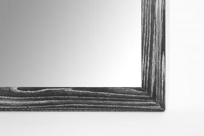 Modernist Limed Oak Rectangular Mirror C 1960s