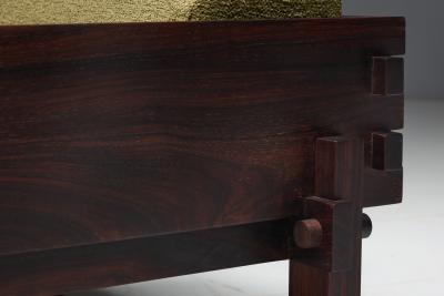 Modernist Lounge Chair with Exposed Wood Joinery Brazil 1960s