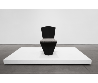 Modernist Metal Garden Chair with Dedar Milano Seat Cushion ca 1970s