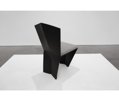 Modernist Metal Garden Chair with Dedar Milano Seat Cushion ca 1970s