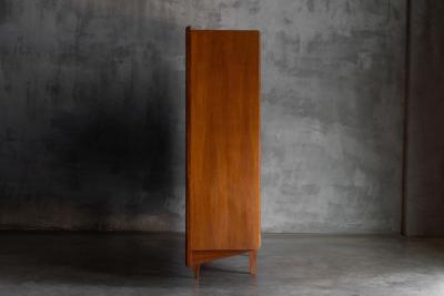 Modernist Oak Highboard Reconstruction Period France Circa 1955