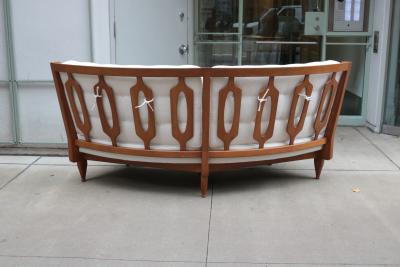 Modernist Oak Sofa by Guillerme et Chambron