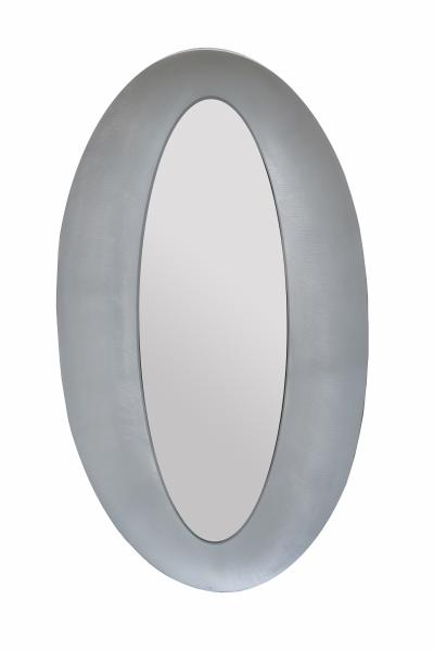 Modernist Oval Mirror by Lorenzo Burchiellaro